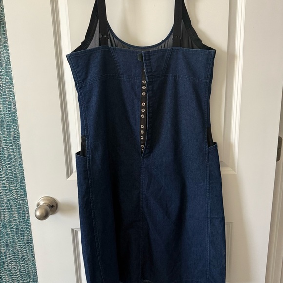 Marithe Francois Girbaud denim and mesh Mini Dress - Picture 4 of 4